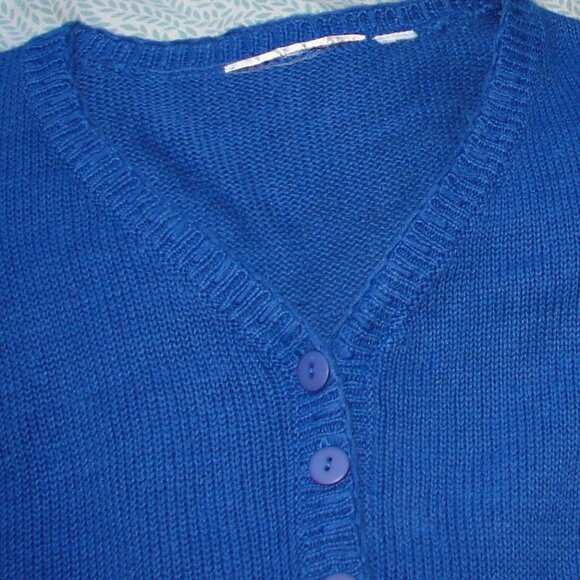 Vtg International Sportswear Oversized Knit Sweater Tunic TOP, Size 2X-3X Blue - Picture 3 of 7